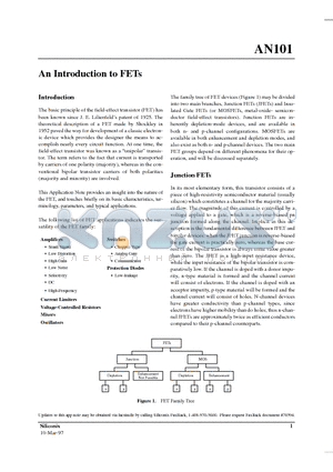 AN101 datasheet - MOSFETs