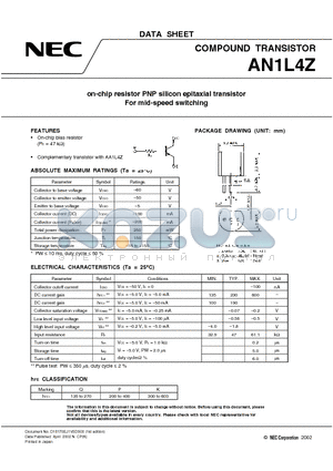 AN1L4Z datasheet - COMPOUND TRANSISTOR