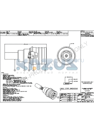 146-0403-010 datasheet - THREE PIECE PLUG CRIMP TYPE, RG-316 QMA