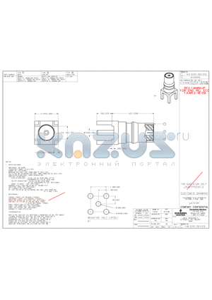 146-0701-201 datasheet - JACK ASSEMBLY STRAIGHT PC MOUNT QMA