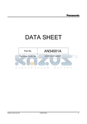 AN34001A datasheet - Nine-Output Linear Voltage Regulator