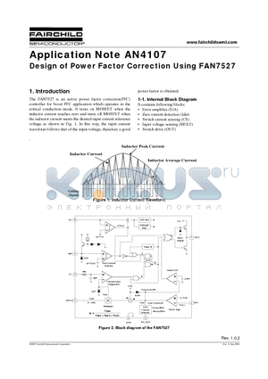 AN4107 datasheet - Design of Power Factor Correction