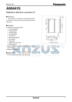 AN5441 datasheet - Deflection distortion correction IC