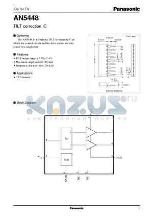 AN5448 datasheet - TILT correction IC