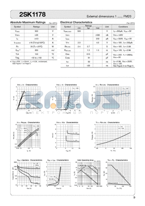 2SK1178 datasheet - MOSFET