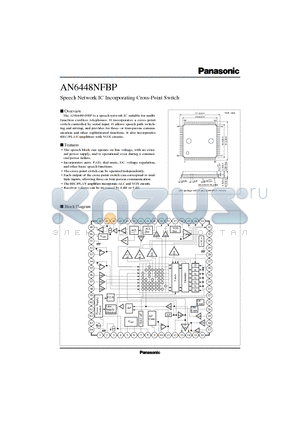 AN6448NFBP datasheet - Speech Network IC Incorporating Cross-Point Switch