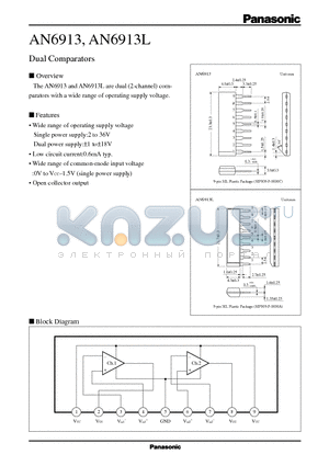 AN6913L datasheet - Dual Comparators