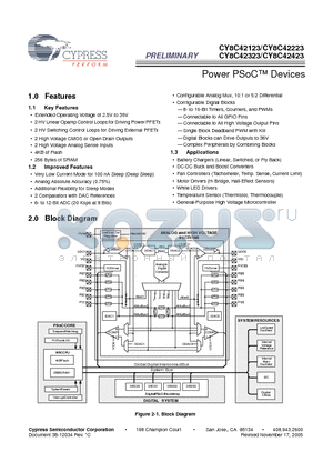 CY8C42423-24LFXIT datasheet - Power PSoC Devices