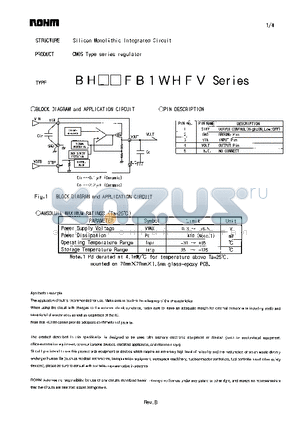 BHXXFB1WHFV datasheet - CMOS Type series regulator