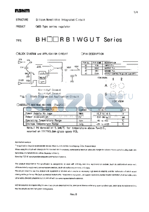 BHXXRB1WGUT datasheet - CMOS Type series regulator