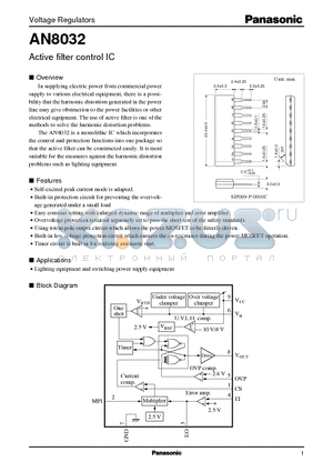 AN8032 datasheet - Active filter control IC