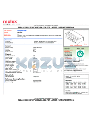 09-93-1500 datasheet - 3.96mm (.156