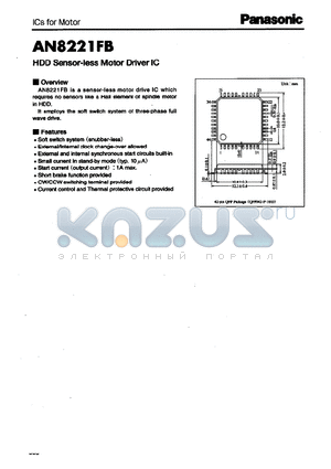 AN8221FB datasheet - HDD Sensor-less Motor Driver IC