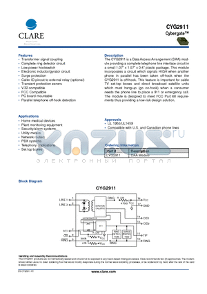 CYG2911 datasheet - Cybergate