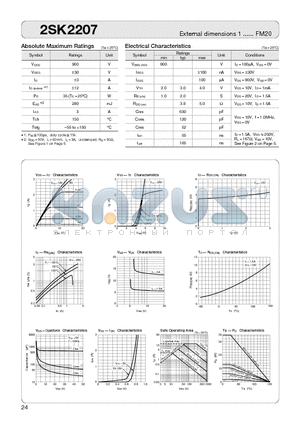 2SK2207 datasheet - MOSFET