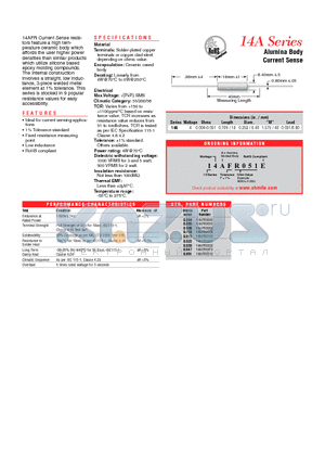 14AFR033E datasheet - Alumina Body Current Sense