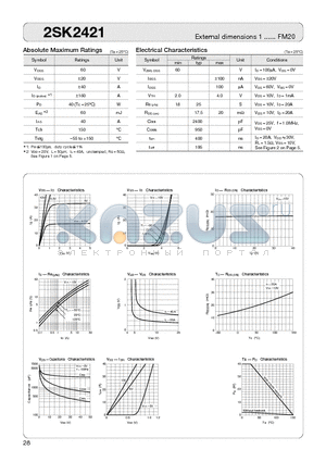 2SK2421 datasheet - MOSFET