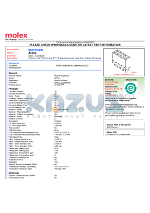 0901512330 datasheet - 2.54mm (.100