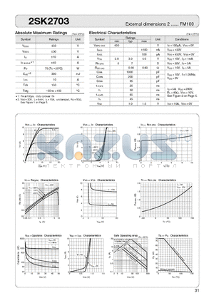 2SK2703 datasheet - MOSFET