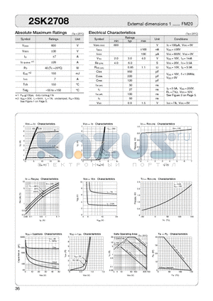 2SK2708 datasheet - MOSFET