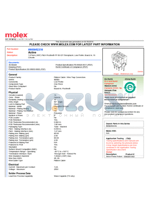 0905842316 datasheet - 1.27mm (.050