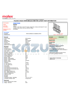 0906270926 datasheet - 2.54mm (.100