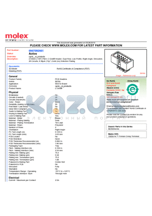 0907092601 datasheet - 2.54mm (.100