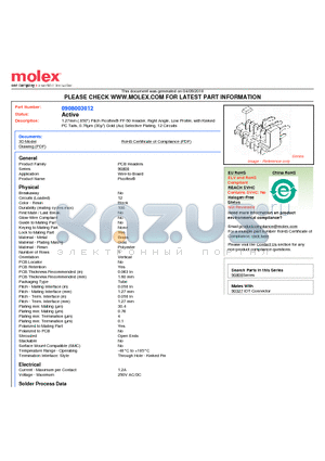 0908003012 datasheet - 1.27mm (.050