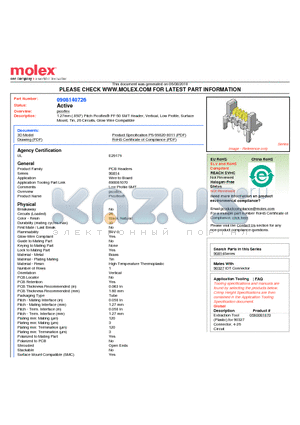 0908140726 datasheet - 1.27mm (.050