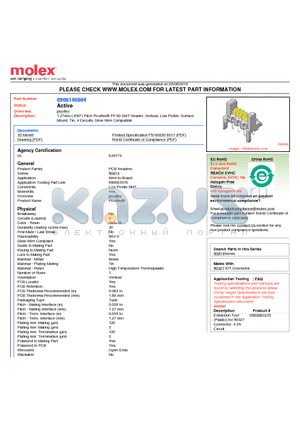 0908140804 datasheet - 1.27mm (.050