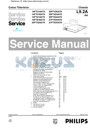 14PT314A datasheet - Service Manual