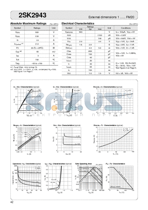2SK2943 datasheet - External dimensions