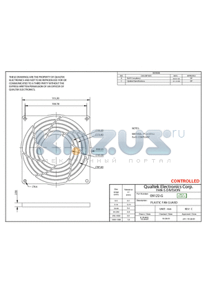 09122-G datasheet - PLASTIC FAN GUARD