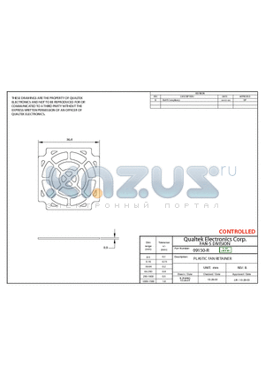 09150-R datasheet - PLASTIC FAN RETAINER