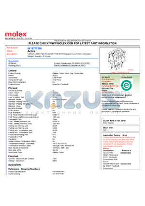 0915771308 datasheet - 1.27mm (.050