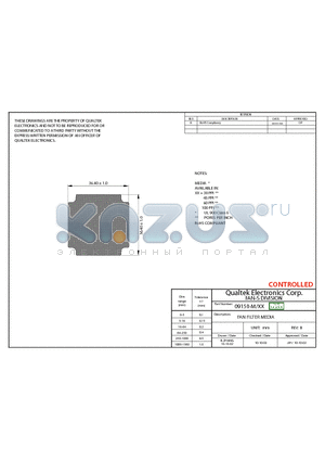 09150-M datasheet - FAN FILTER MEDIA