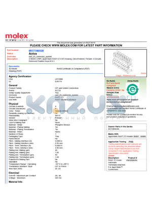 0917160530 datasheet - 2.50mm (.098