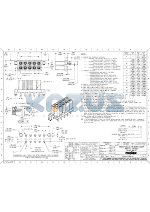 15-24-7061 datasheet - RECEPTACLE HEADER ASSY MINI-FIT SERIES BLIND MATE