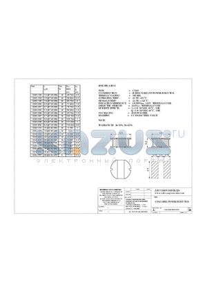 CD43-100 datasheet - CD43 SMD POWER INDUCTOR