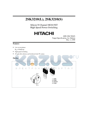 2SK3210S datasheet - Silicon N Channel MOS FET High Speed Power Switching