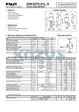 2SK3272-01S datasheet - N-channel MOS-FET