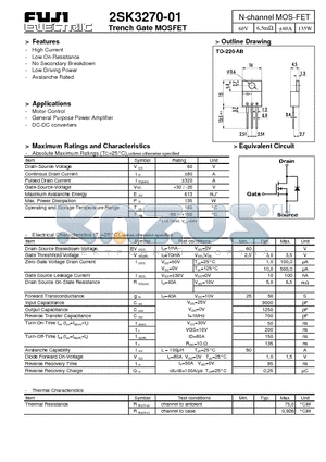 2SK3270-01 datasheet - N-channel MOS-FET