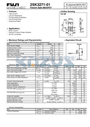 2SK3271-01 datasheet - N-channel MOS-FET