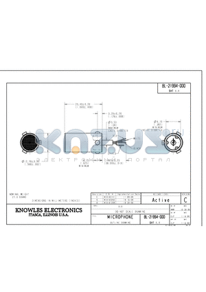 BL-21994-000 datasheet - MICROPHONE