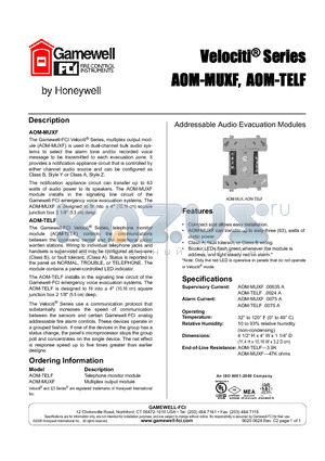 AOM-MUXF datasheet - Telephone monitor module