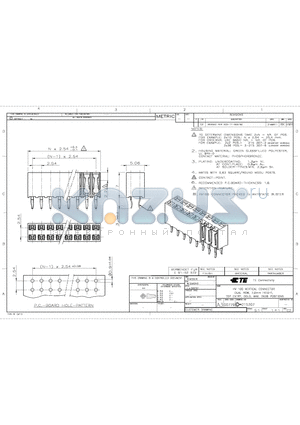 215307-5 datasheet - HV 100 VERTICAL CONNECTOR DUAL ROW, 7,0MM HEIGHT, TOP ENTRY, GOLD, MAX. 2X36 POSITIONS