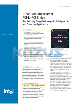 21555 datasheet - Non-Transparent PCI-to-PCI Bridge