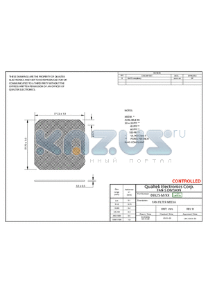 09325-M datasheet - FAN FILTER MEDIA