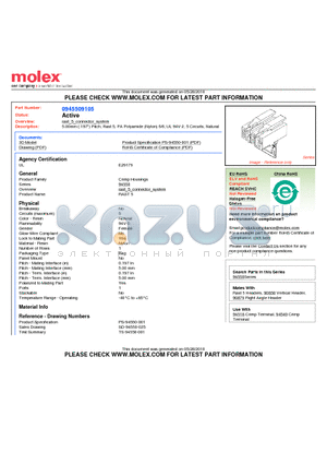 0945509105 datasheet - 5.00mm (.197