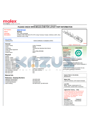 0981941221 datasheet - 2.54mm (.100